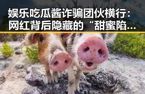 娱乐吃瓜酱诈骗团伙横行：网红背后隐藏的“甜蜜陷阱”揭秘