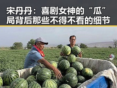 宋丹丹：喜剧女神的“瓜”局背后那些不得不看的细节